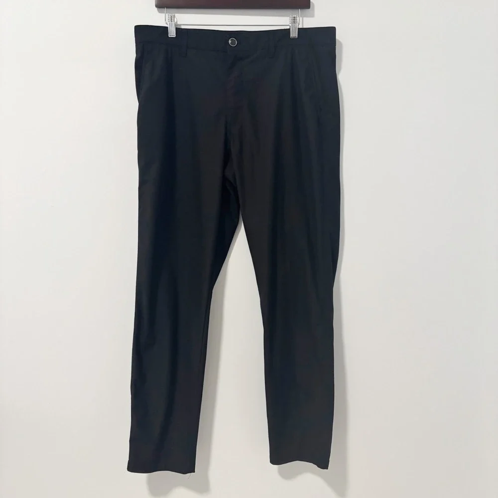 32 Degrees Performance Pants Men 36 Black Lightweight Golf Activewear Stretch